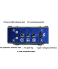 Control panel of Cordless Solder Fume Extractor With Lamp Quiet Welding Smoke Purifier 10000 RPM Workhorse