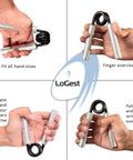 Metal Hand Grip Strengthener 100 To 350 Lb No Slip Heavy Duty Grip Strength Trainer With Gift Box for wrist and forearm exercise