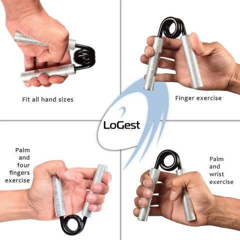 Metal Hand Grip Strengthener 100 To 350 Lb No Slip Heavy Duty Grip Strength Trainer With Gift Box for wrist and forearm exercise
