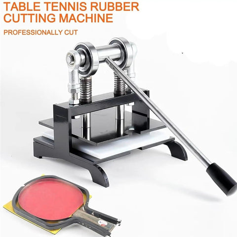 Heavy Duty Manual Table Tennis Rubber Edge Cutter Trimmer Tool Kit Double Roller Bearing 8Mm Base Plate For Pen Hold Or Shakehand Grip Fresh Cut Every Time Works Like A Charm For Leather Embossing Fits As Universal Mold Station For Hobbyists. manual rubber cutter with 8mm base plate and lever handle