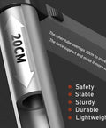 Close-up of Telescoping Aluminum Ladder 12.5 Feet With Non Slip Feet Portable Collapsible Extension Ladder for Home Roof Loft RV Use showing tube overlap