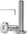 Top Shelf M8 1.25 X 30 Mm Flat Head Hex Socket Bolt Set Built Tough With 304 Stainless Steel Full Thread Design Includes Allen Wrench.