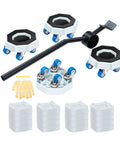 Heavy Duty Furniture Sliders And Appliance Moving Wheels With Reinforced Metal Build and Dual Ball Bearings for seamless rolling on carpets and tile floors.