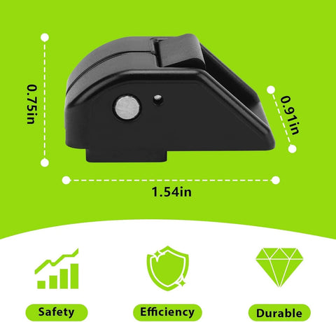 Side view of black SpeedFlex Compatible Football Helmet Chin Strap Stabilizer Kit With Thumb Screws And Cam Loc Housings for helmets.