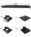Two Pack Barn Door Soft Close Kit No Drill Hole Free Track Stopper For Heavy Sliding Doors Plug And Play Buffer Hardware measuring 12.2x0.72 inches.