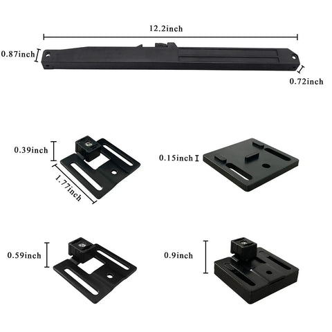 Two Pack Barn Door Soft Close Kit No Drill Hole Free Track Stopper For Heavy Sliding Doors Plug And Play Buffer Hardware measuring 12.2x0.72 inches.