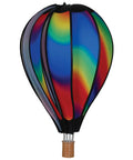 Cool 22 Inch Hot Air Balloon Wind Spinner For Outdoors, Yard Decor With Eye Catching Vibrant Gradient Colors, Weather Resistant.