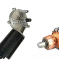 Powerful 100W DC Turbine Reducer Motor With 12V And 24V Options For Amazing Speed Control Plus High Torque Output showing motor side and rotor.