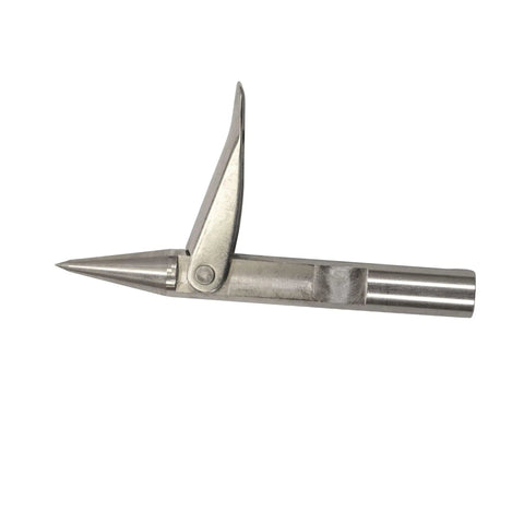 3 Inch Stainless Steel Spearfishing Speartip With 6mm Thread For JBL Spearguns Rock Point Single Wing Barb Ice Fishing Ready