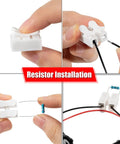 Resistor installation for Honda VCM Disable Kit Harness For 3.5L V6 Engines That Fits Pilot Accord Ridgeline Odyssey And Acura SUVs