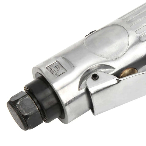 Close-up view of Beast Pro Grade Pneumatic Engraving Tool With 90 Degree Bend High Speed Air Die Grinder for shop use.
