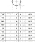 Round Wire Snap Rings Set Of 10 For Shafts And Holes 2mm Wire Diameter Spring Steel Retaining Circlips size chart