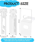 Vertical Blinds Repair Kit 24 Pack With 12 Adhesive Tabs And 12 Stem Clips Replacement Parts size dimensions shown.
