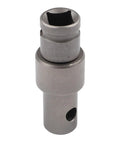 Beefed-Up Earth Auger Adapter With Four Interface Types For Impact Wrench And Hammer Drill, universal metal attachment close-up