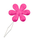 Pink flower head wire loop from 30 Piece Needle Threader Set With Clear Box Multicolor Flower Head Wire Loop Threaders For Hand Sewing And Machine Use.