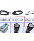 Beast 380V Three Phase Servo Motor With Encoder Feedback cables including 3M encoder, 3M motor, and 1M pulse lines.