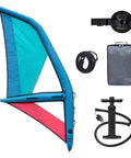 Inflatable Windsurf Wing For Wind Foiling And Snow Skiing, Dope Durability With Rugged Materials, Easy One Hand Grip, Fast Setup