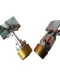 Rock Solid Quick Response Horizontal Sidewall Fire Sprinkler Head With 155F Temperature Glass Bulbs And Three Quarter Inch NPT Brass Construction, detailed view.
