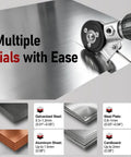 Upgrade Beast Fast Cutting Sheet Metal Cutter Attachment For Electric Drill cutting various metal sheets and cardboard