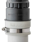 Dust Right Schedule 40 PVC Adapter For 2 Inch PVC To Two And A Half Inch Shop Vac Hose Fittings with clamp