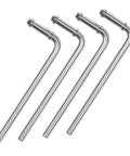 Heavy Duty Car Exhaust Hanger Rods Kit With 90 Degree Bend Carbon Steel Muffler Weld In Brackets Rustproof Zinc Coated Universal Fit For Most Vehicles Stops Vibration Keeps Ride Smooth No More Rattling, 4 rods