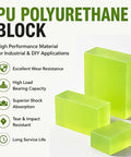 Heavy Duty 2 Pack Solid Polyurethane Blocks Built Tough For Industrial Machinery And Cnc Workshops Rock Solid Spacers Buffer Pads That Handle Heavy Loads Without Breaking A Sweat At 45mm displayed in three sizes.
