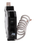 15 Amp Single Pole Arc Fault AFCI Circuit Breaker With Pigtail Neutral 120 240 Volt AC UL Listed 10kAIC For Home Panels DIY Friendly Install Superior Arc Fault Protection side view
