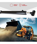 1.75 Inch Bore 18 Inch Stroke Welded Hydraulic Cylinder With Cross Tube Ends For Loader Double Acting Piston At 3500 PSI