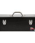 Sturdy 20 Inch Steel Tool Box With Rust Resistant Carbon Steel Build, Portable And Padlockable, Ideal For Trailers, Mechanics, DIYers, Cars, Workshops, Garages, And Repair Shops, Durable Tool Storage