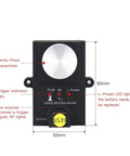 Hella Precise CNC Router Tool Setting Gauge High Accuracy Z Axis Height Controller showing buttons and indicator lights, 80mm by 50mm size.