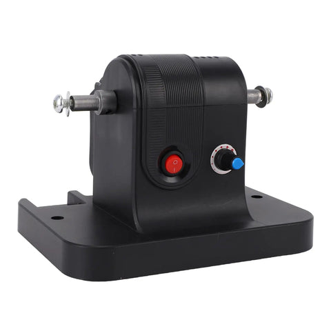 Focket Mini Belt Sander 100W Adjustable Speed Cordless Bench Grinder with control buttons and shaft for woodworking tasks.