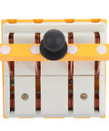 Heavy Duty Copper Double Pole Double Throw Safety Isolator Switch For Industrial Machinery 380V 100A Anti Arc Design top view with switch lever