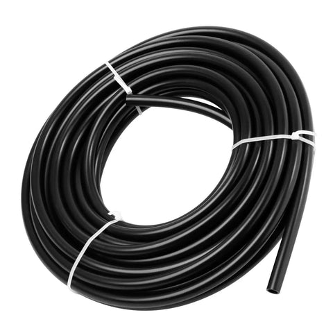 Heavy Duty Nylon Air Line 25Ft Half Inch OD Pneumatic Tube For Air Compressors And Auto Repair Black DOT Approved SAE J844 Airline Flexible High Burst Pressure 1150 PSI Works From Minus 40F To 248F.