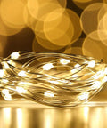 12 Pack 20 Micro LED Fairy String Lights On Slim Silver Copper Wire 3.3 Ft Each With Batteries Included For DIY Wedding Centerpieces
