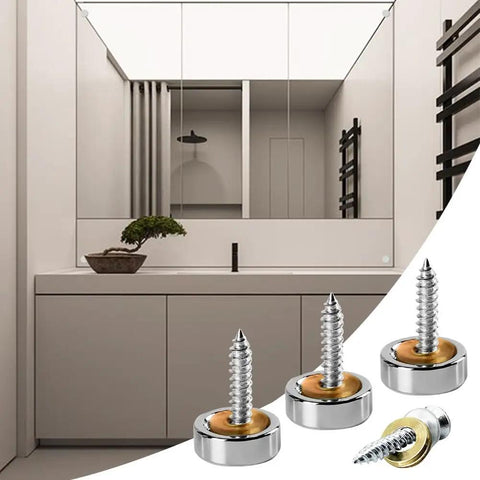 Socket Cap Screws 12-Piece Set Built To Last displayed with bathroom mirror installation example