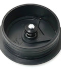Four Piece Black Desk Grommet Covers Deliver Zero Stress Cable Control With Slick Adjustable Fit Top Shelf ABS build open grommet cover.