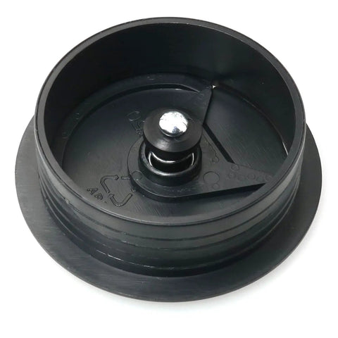 Four Piece Black Desk Grommet Covers Deliver Zero Stress Cable Control With Slick Adjustable Fit Top Shelf ABS build open grommet cover.