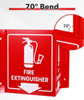 Fire Extinguisher Sign With Down Arrow 12 Pack 8x6 Inches Two Sided V Sign Acrylic With 4 Pre Drilled Holes And Matching Screws