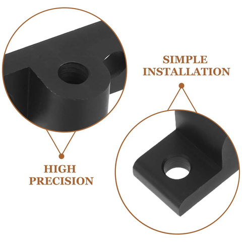Heavy Duty Aluminum Corner Connector Pack With Caster Mounting Plates For Workbenches Shelving And Furniture Legs Rock Solid T Slot Shop Ready Building Hardware
