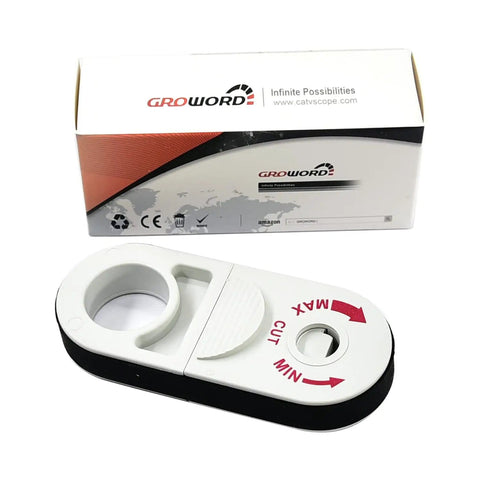 Universal Network Wire Stripping Tool For Cat5e To Cat8, Coaxial Cable Stripper And Cutter with packaging shown