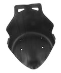 Top view of Replacement Kart Seat For Balancing Scooters And Go Karts, Lightweight Plastic Attachment with mounting holes.