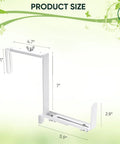 Adjustable Planter Box Bracket Set For Decks And Fences, Heavy Duty Flower Box Holders With detailed dimensions.