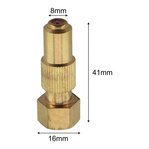 High Pressure Adjustable Copper Spray Nozzle For Agricultural Sprayers Farm Ready Irrigation And Crop Protection One Point Five Hole Easy Turn Control Pro Grade Watering Solution For Efficient Field Spraying