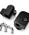 MAP Sensor Relocation Spacer Kit For 2023 To 2025 Chevy Silverado And GMC Sierra 2500HD 3500HD With 6.6L L5P Duramax Diesel, Keeps Manifold Air Pressure And Temperature Sensors Safe From Soot And Oil Vapor, Easy Mount Sensor Blocks. Black aluminum MAP sensor spacer blocks with bolts for Duramax intake manifold