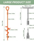 30 Inch Ground Anchor Set Heavy Duty Earth Anchors Screw In Kit With T Handle Hex Wrench dimensions diagram