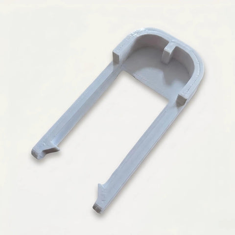 Lock Down Your Nursery With These Heavy Duty Baby Gate Clips That Keep Pressure Mounted Barriers Solid For Active Kids And Puppies No Sweat Quick Install Extra Safety Latch Two Pack, white polypropylene clip.