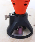 Heavy-Duty Electric Grinder Locator for drilling, featuring bakelite base and measuring ruler for precision on job sites.