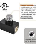 UL listed Dusk To Dawn Photocell Sensor For Outdoor Lights Hard Wired Post Eye with electronic photocells diagram.