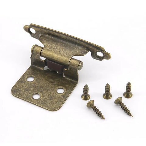 Soft Close Steel Hinges Set 12 Pack With Screws Cold Rolled 1.5mm Spring Hinges In Antique Bronze Finish Built Tough