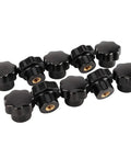 7 Star Soft Knob Holder With Brass Core For Machine Tools, Easy Grip Knob Holder For 6mm Thread, Pro Grade Workshop Gear Pack Of 10, Durable Smooth Surface, Ergonomic And Practical, black 6mm brass-core knob holders
